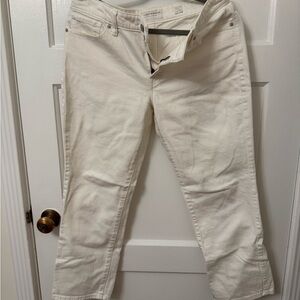 Lucky Brand Women's Off-White Straight Leg Jeans
